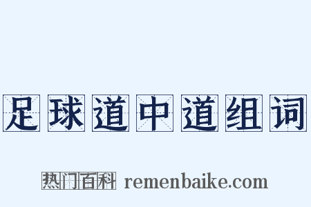 足球道中道组词是什么意思的图片